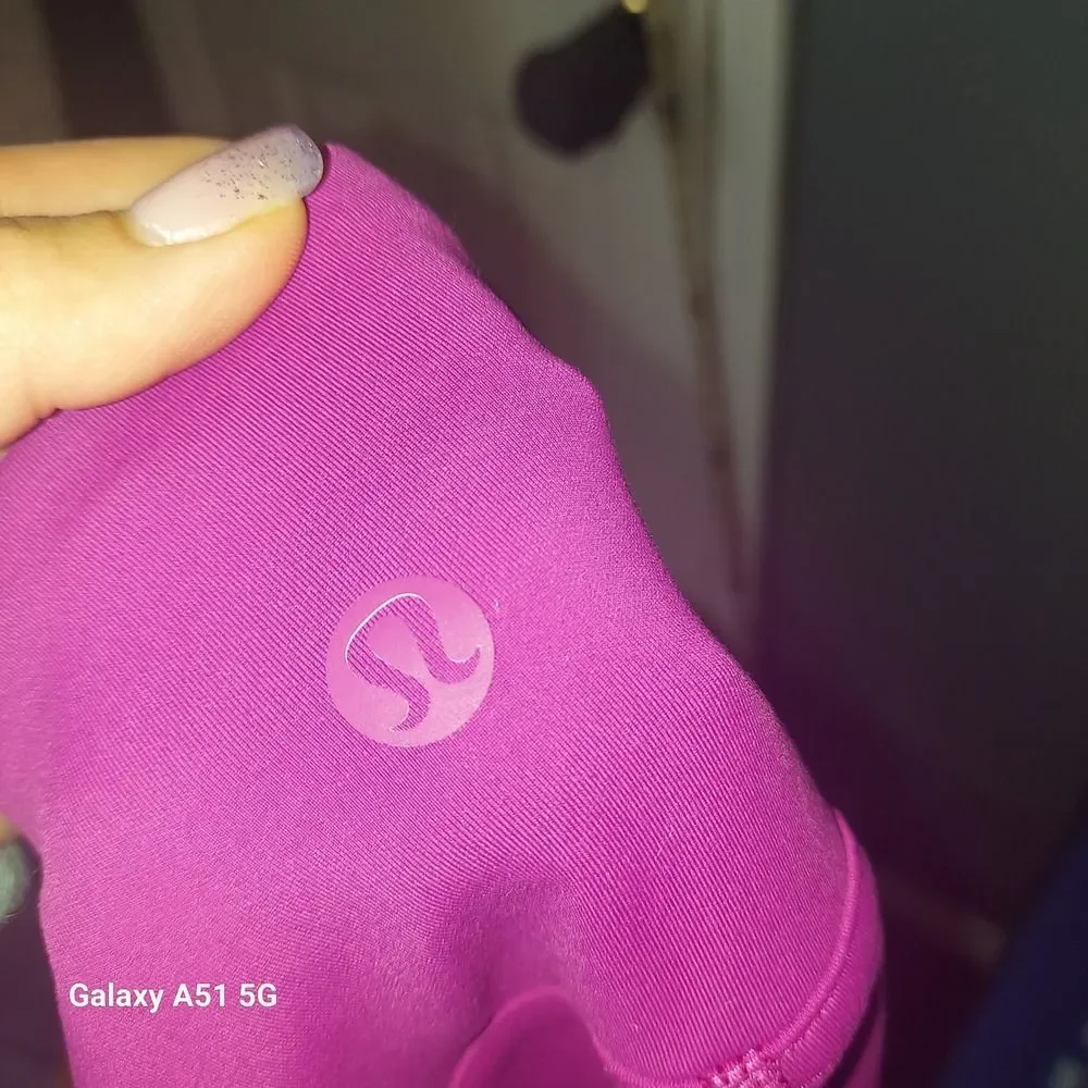 Lululemon All The Right Places‎ High Rise Crop Leggings Magenta Pink Womens Sz 6